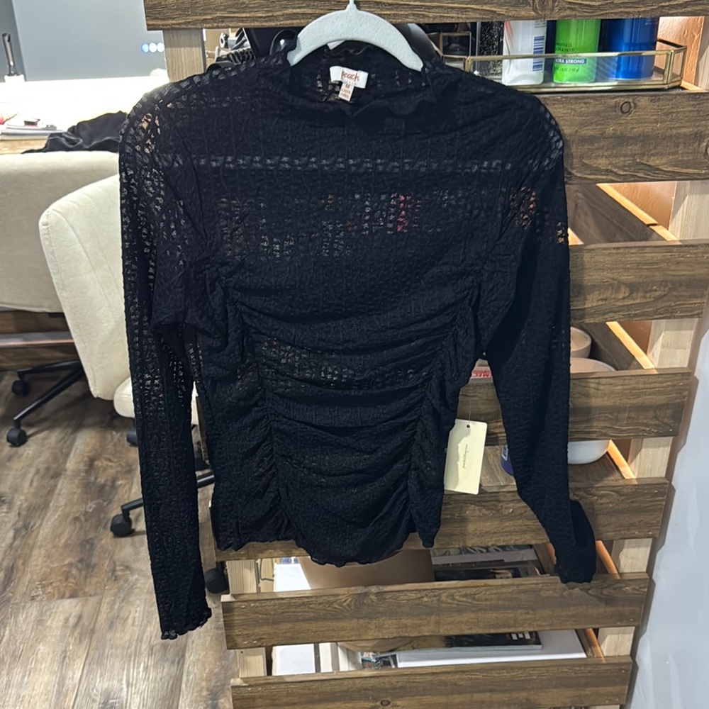 Elegant Black Lace Top
